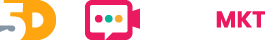 Logo De Grupo 5D Y Media Market En Creciendo